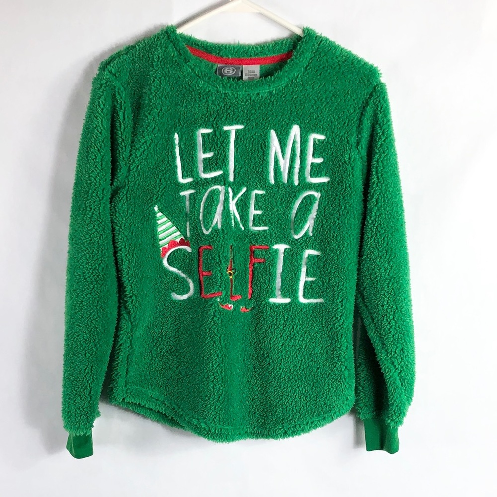 Briefly stated Christmas pajama selfie top shirt